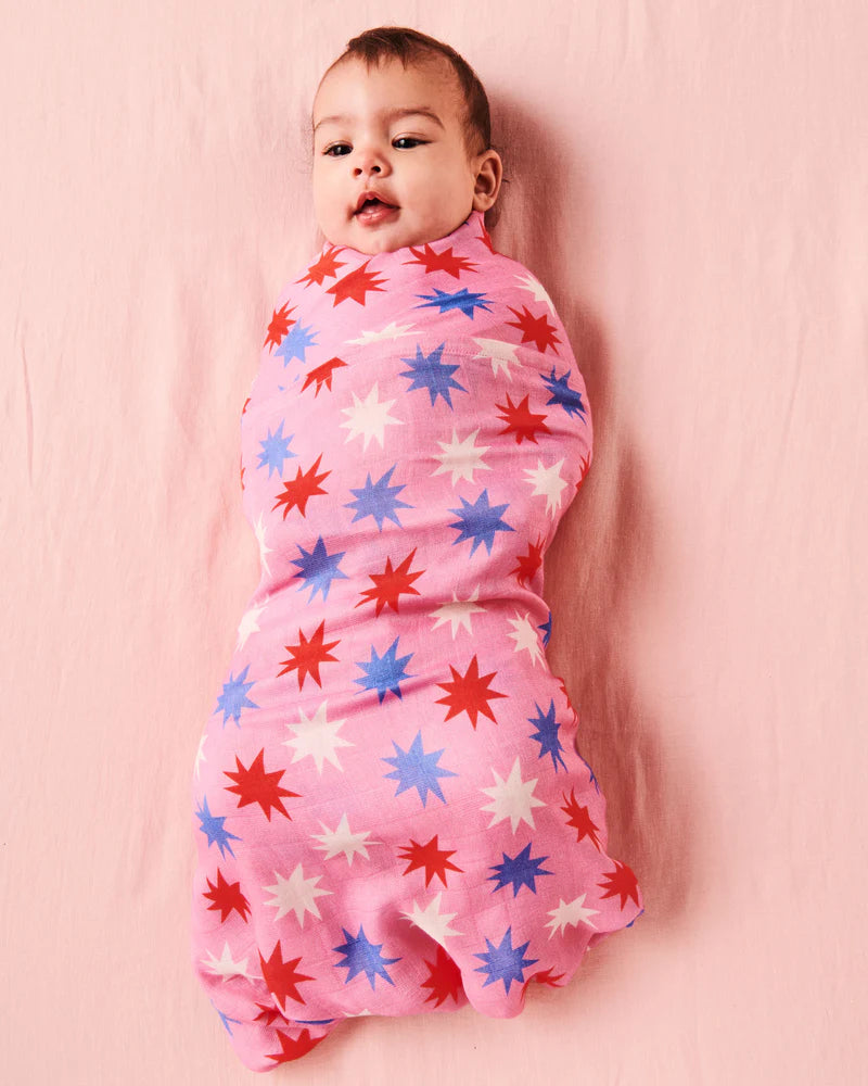 Be A Star Bamboo Swaddle - Kip and Co - last one
