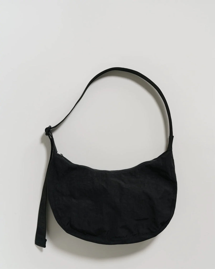 Baggu Medium Nylon Cresent Bag // Black