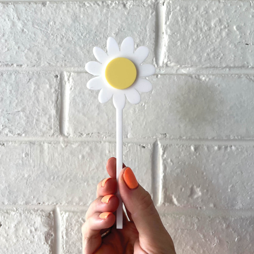 Daisy Cake Topper White // by Hello Kit Co