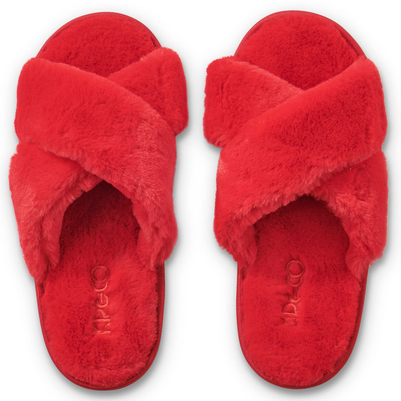 CHERRY RED ADULT SLIPPER by Kip and Co 35/36 only
