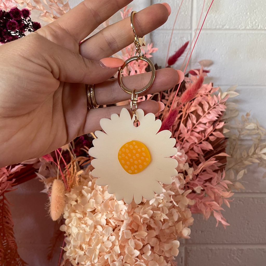 Giant Flower key ring // select colour