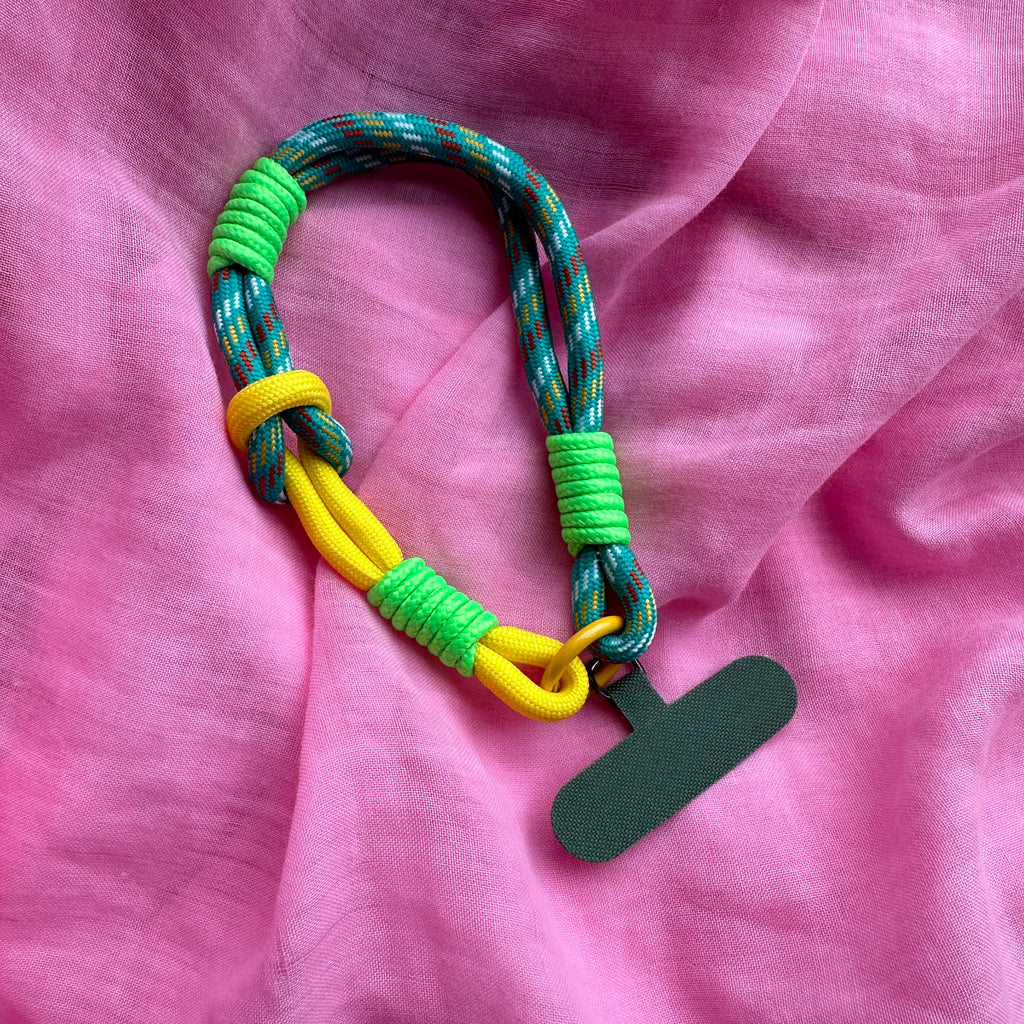 Wrist Phone Strap // Greens