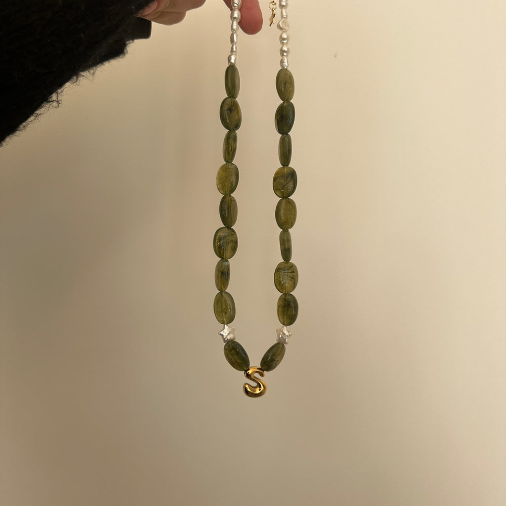 PRE-ORDER CUSTOM LETTER NECKLACE GOLD // select options