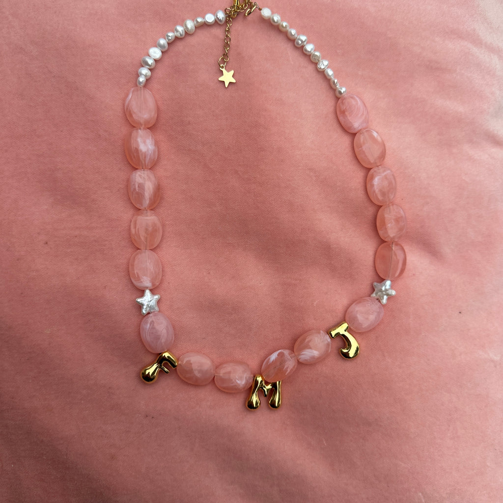 PRE-ORDER CUSTOM LETTER NECKLACE GOLD // select options