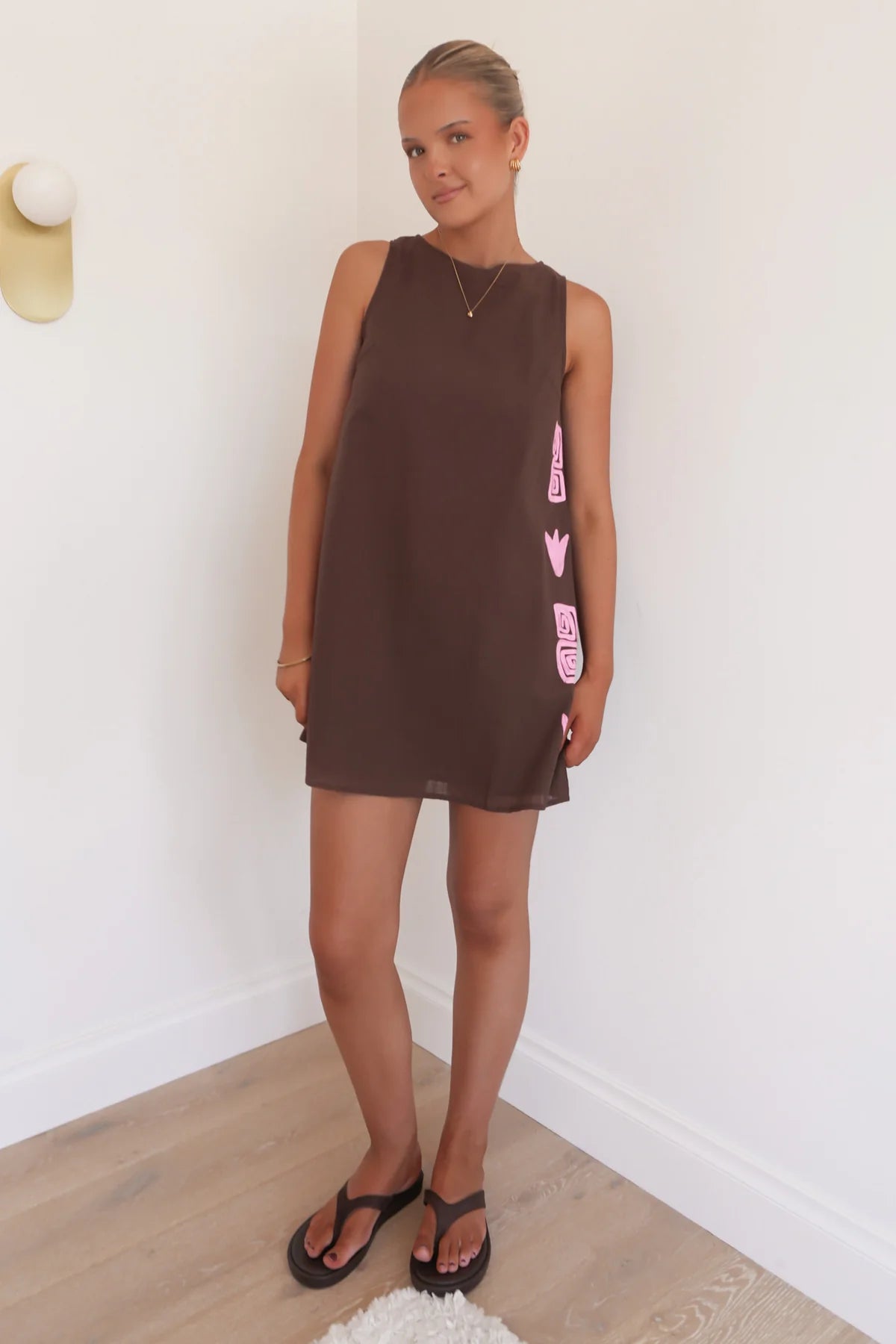 bessie mini dress Bessie Mini Dress // by Frankie // Chocolate + Pink