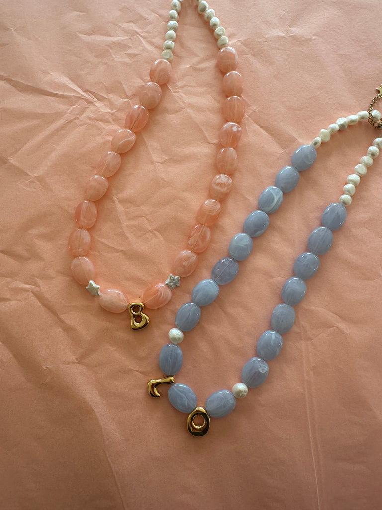 PRE-ORDER CUSTOM LETTER NECKLACE GOLD // select options