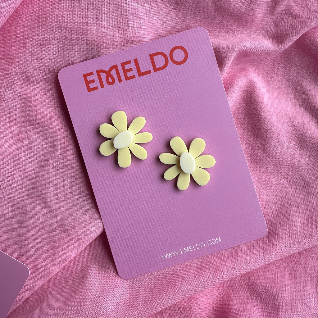 Estelle Flower Earrings // select colour