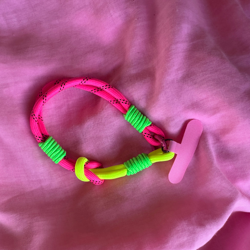 Wrist Phone Strap // neon pink, neon green, neon yellow