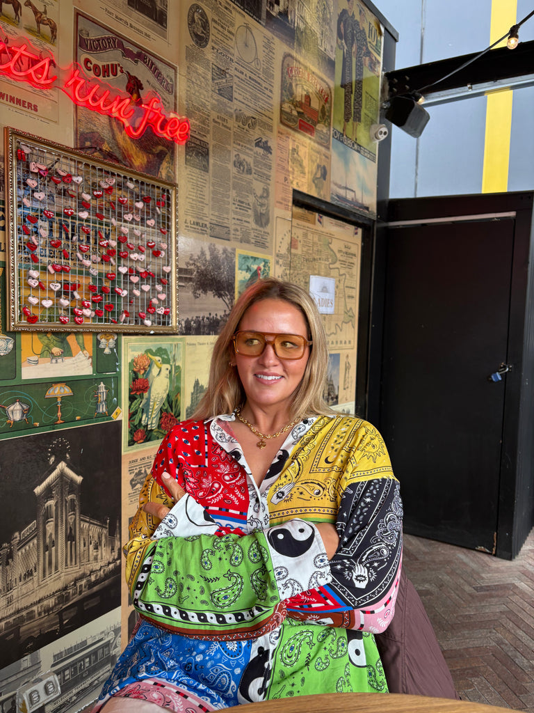 L&S Paris Aviator Sunglasses in Latte