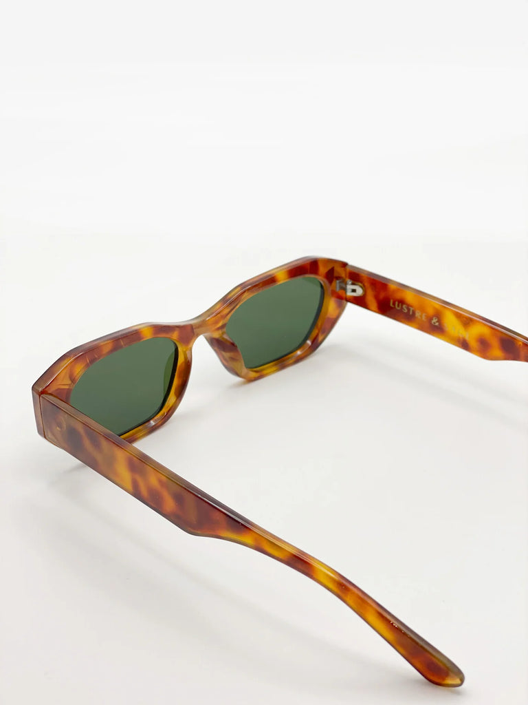 Laila Square Frame Sunglasses in Tort