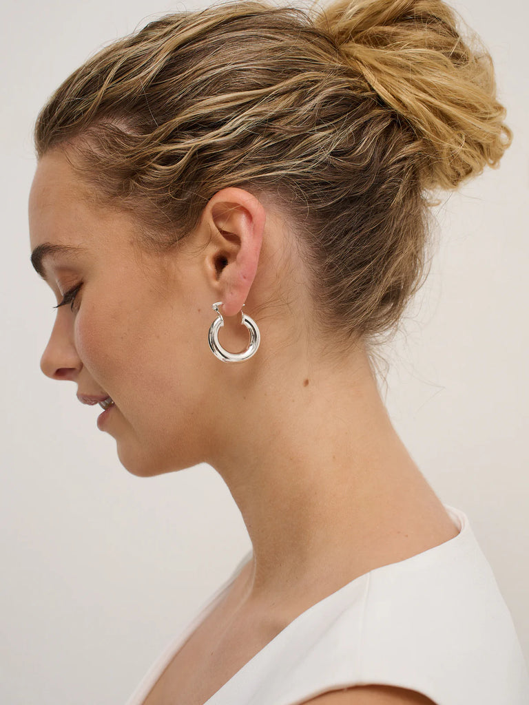 Vanya sterling silver Plated Hoops