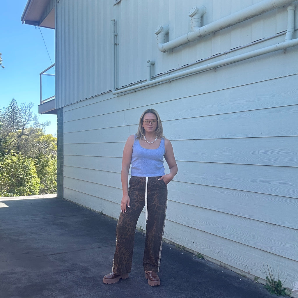 Dark Leopard Racer Pants