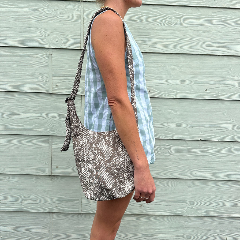 Baggu Small Nylon Sling - snakeskin