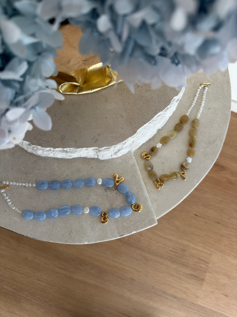 PRE-ORDER CUSTOM LETTER NECKLACE GOLD // select options