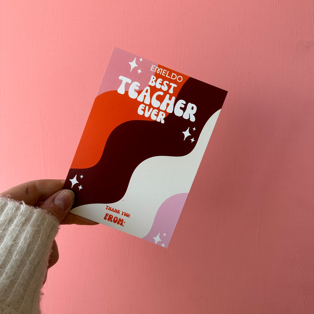 BEST TEACHER EVER 2.0! Free card add on for your fave TEACHER!