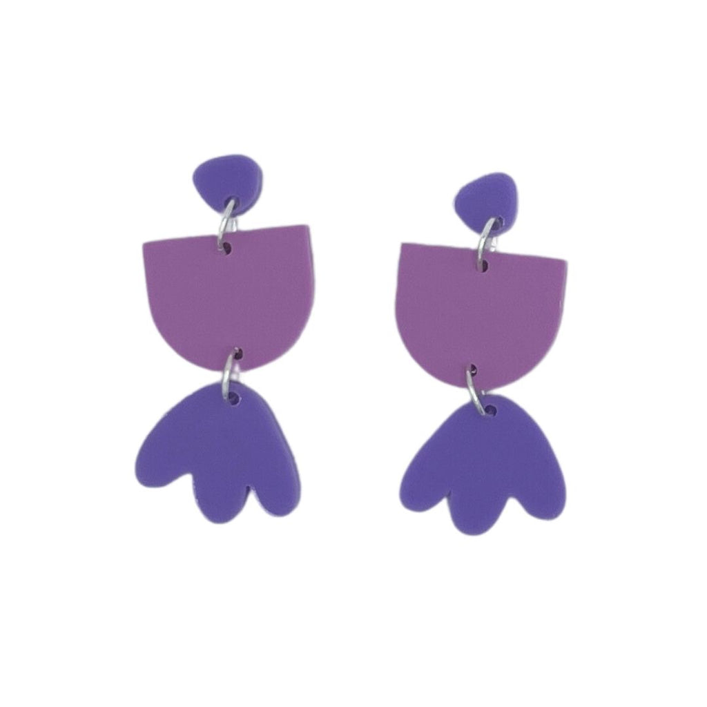 Betsy Earrings // Purples