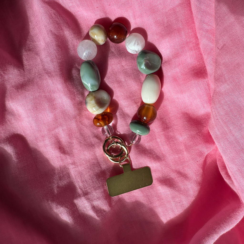 Wrist Phone Strap // Chunky Beaded