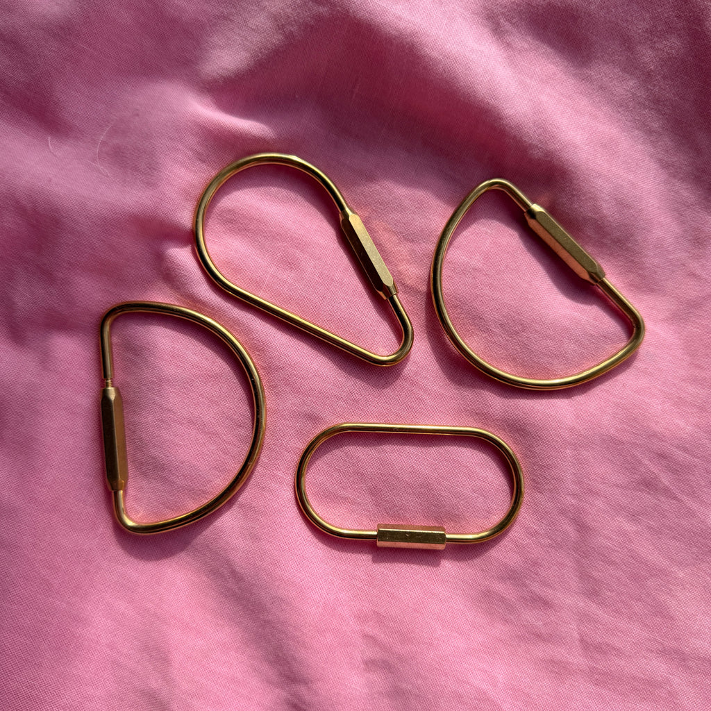Key Ring Gold // Select Shape | Emeldo