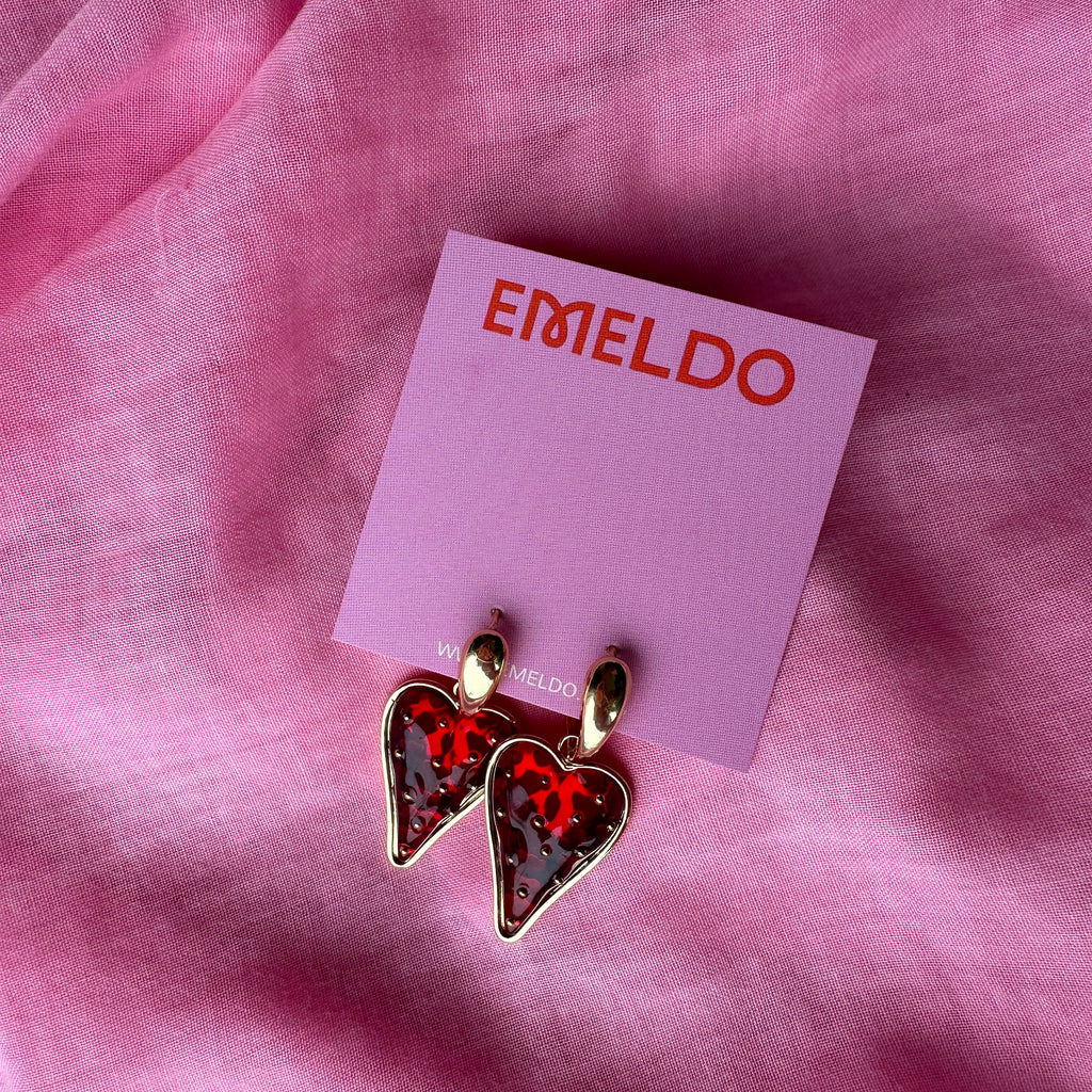 Aria Hearts // Gold and Red