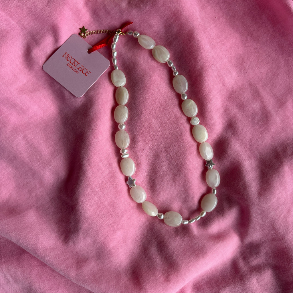 Bobba Necklace // One off Cream + Pearls