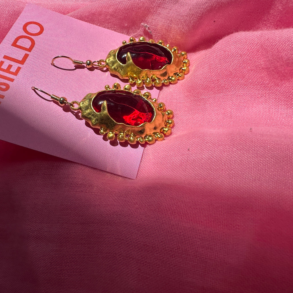 Darli Earrings // Ruby Red (limited edition!)