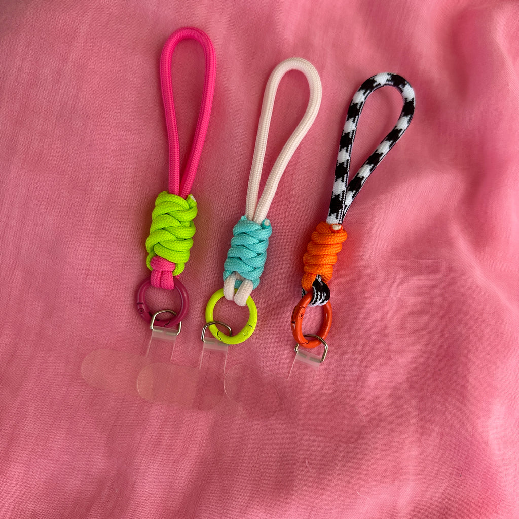 Wrist Phone Strap (thinner rope than others)// Select Colour