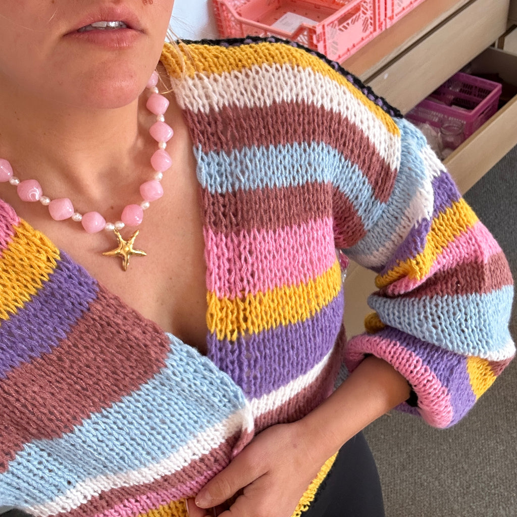 Pink Starfish Necklace