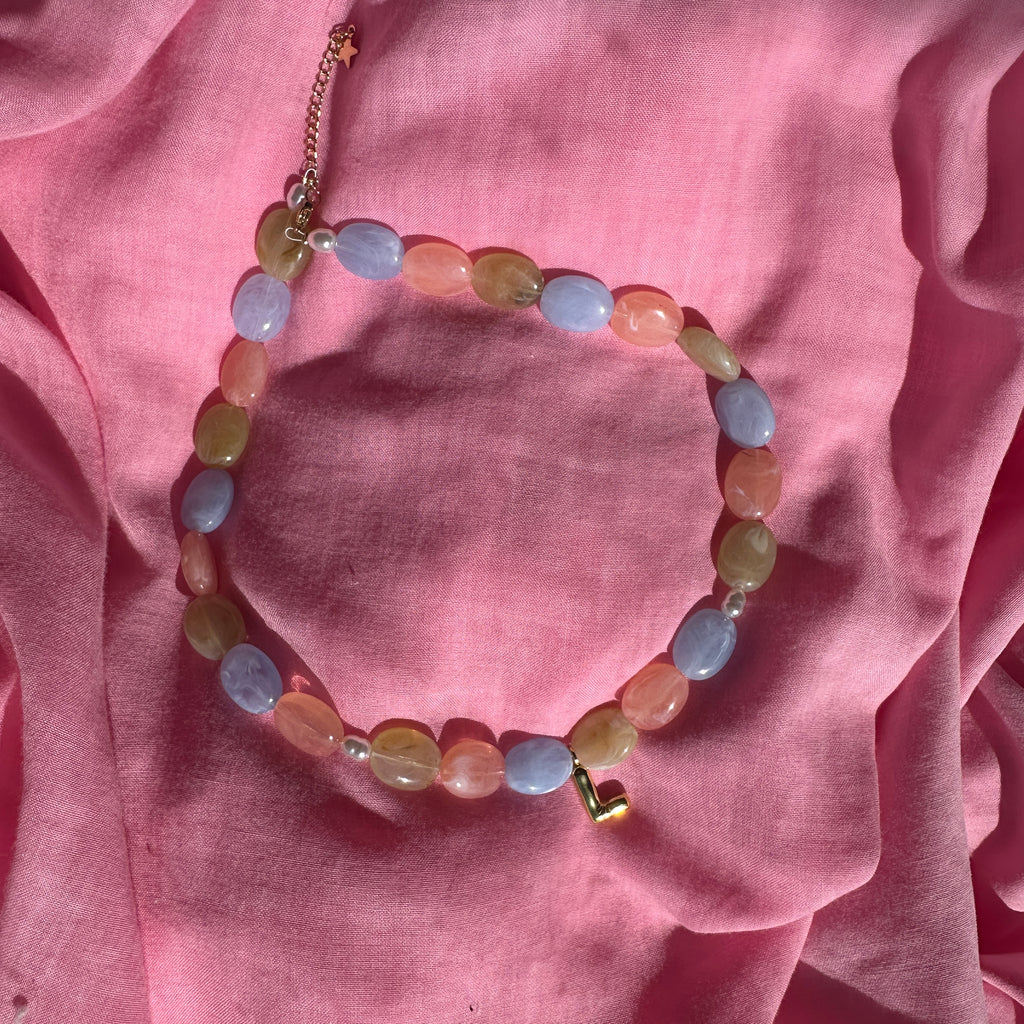 L Necklace - One off Multi Colours