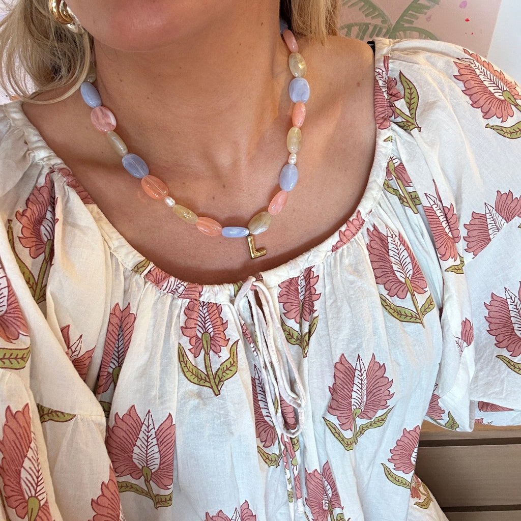 L Necklace - One off Multi Colours