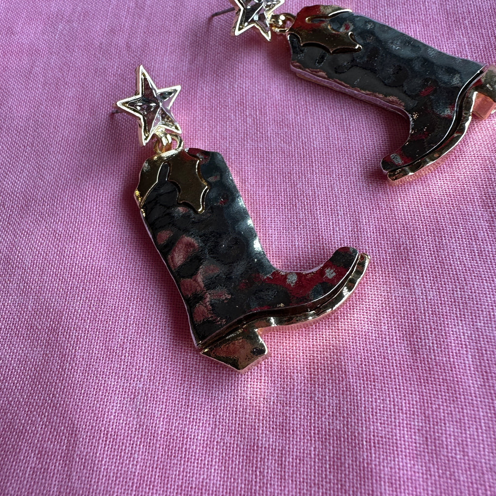 Warehouse Sale Earrings Cowboy Boots // 18