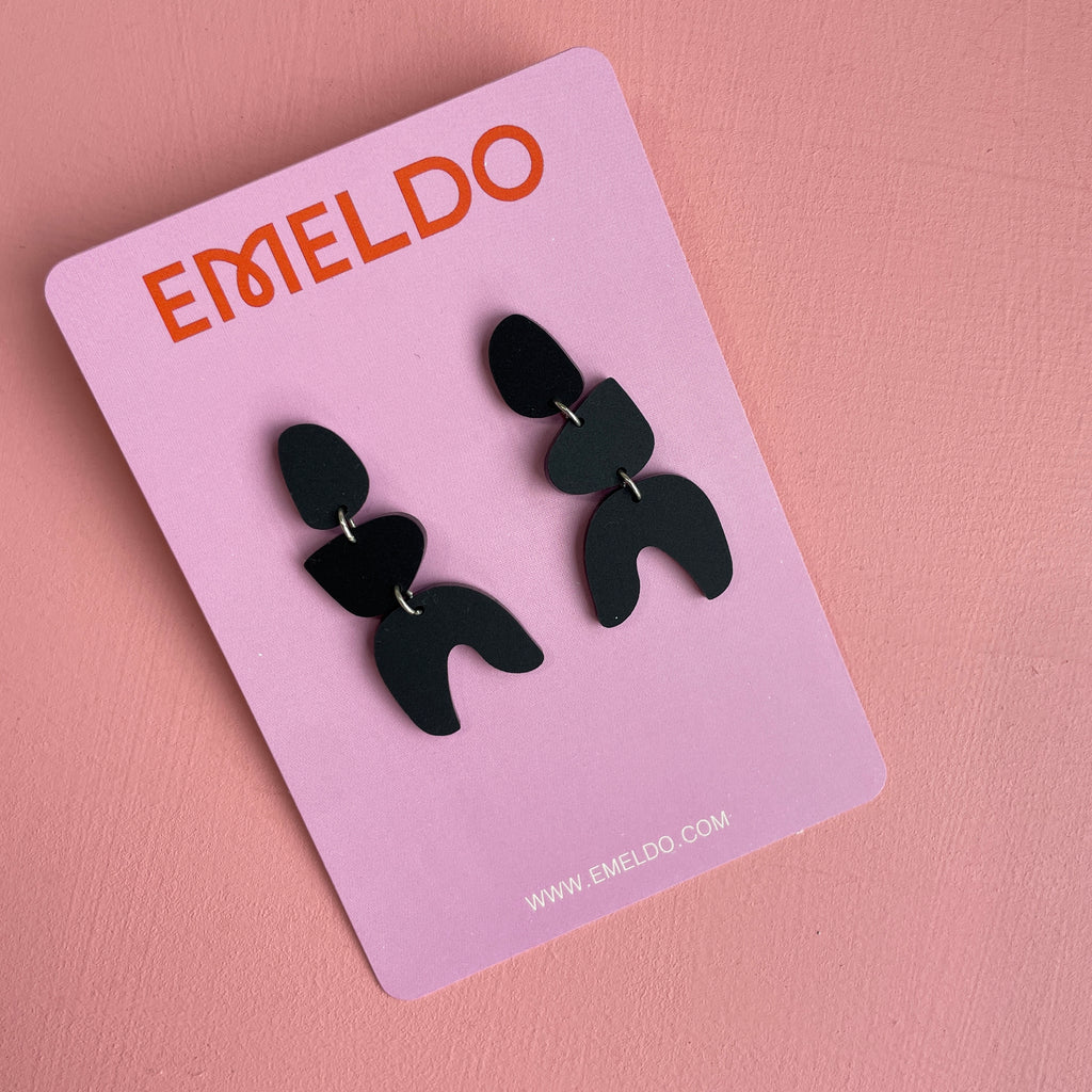 Patrice Earrings // Black