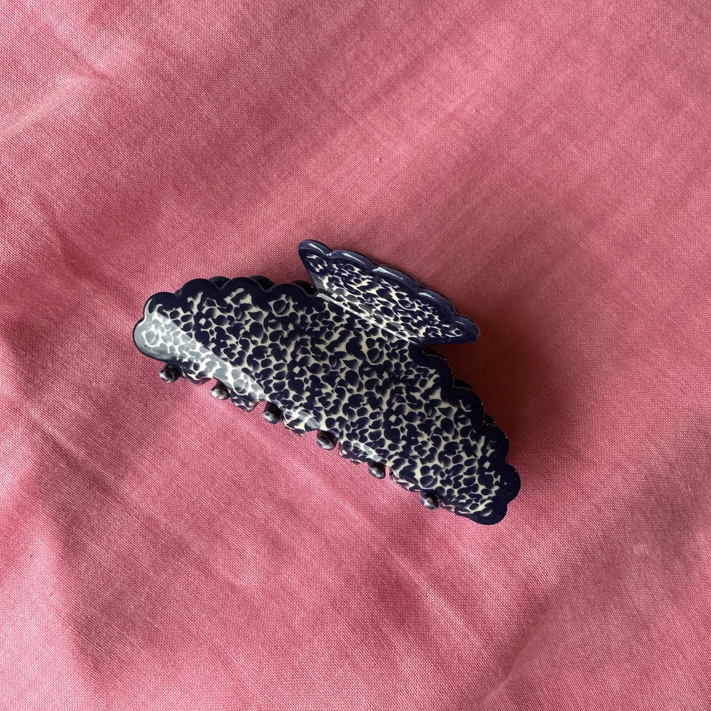 Cerulea Clip // Navy Speckled