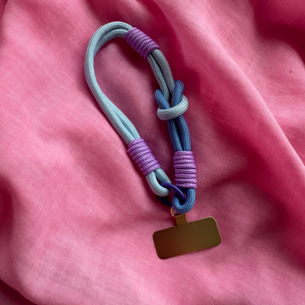 Wrist Phone Strap // baby blue