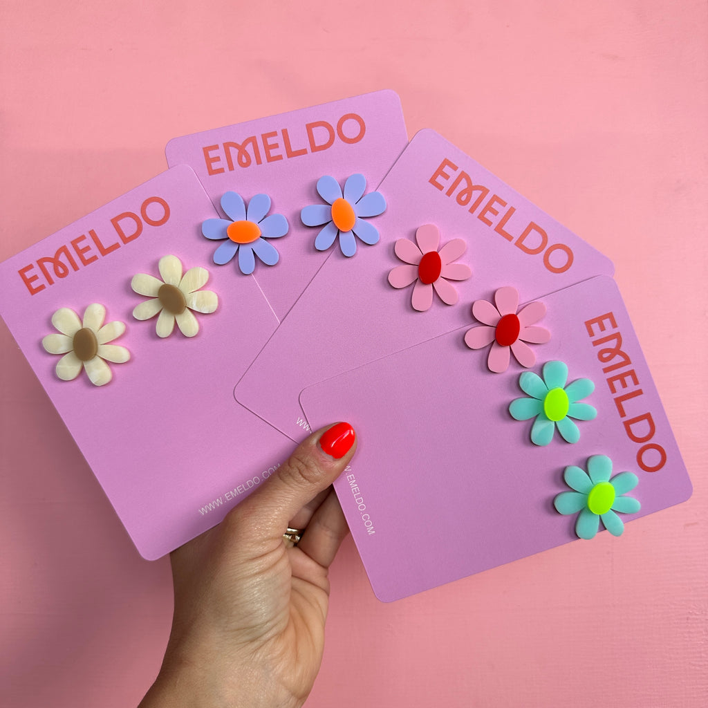 Estelle Flower Earrings // select colour