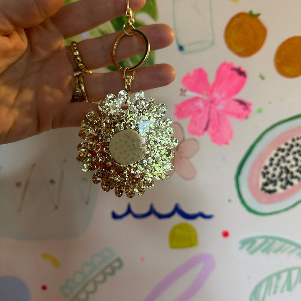 Giant Flower key ring // select colour