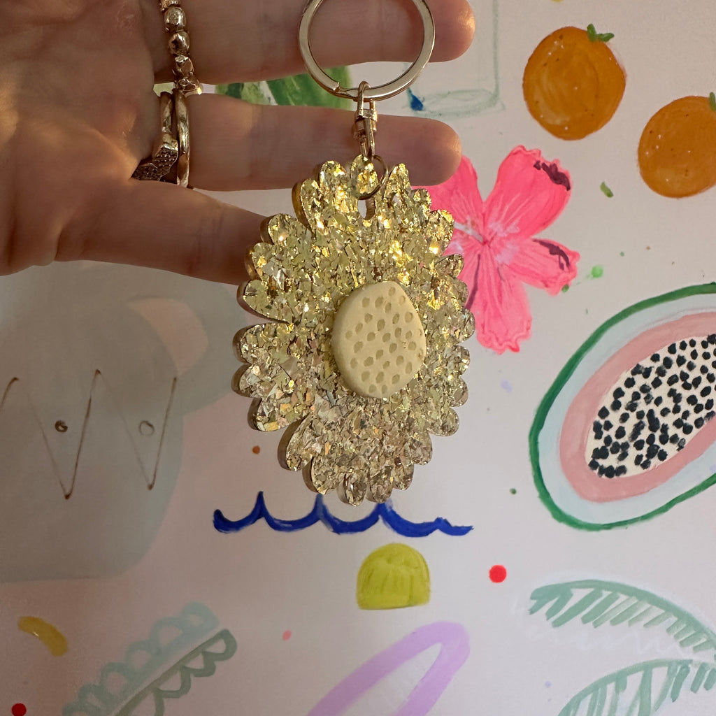 Giant Flower key ring // select colour