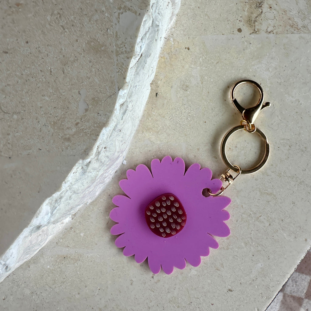 Giant Flower key ring // select colour
