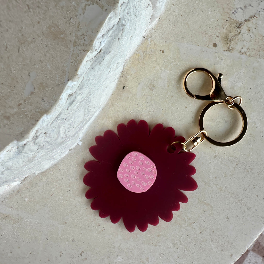 Giant Flower key ring // select colour
