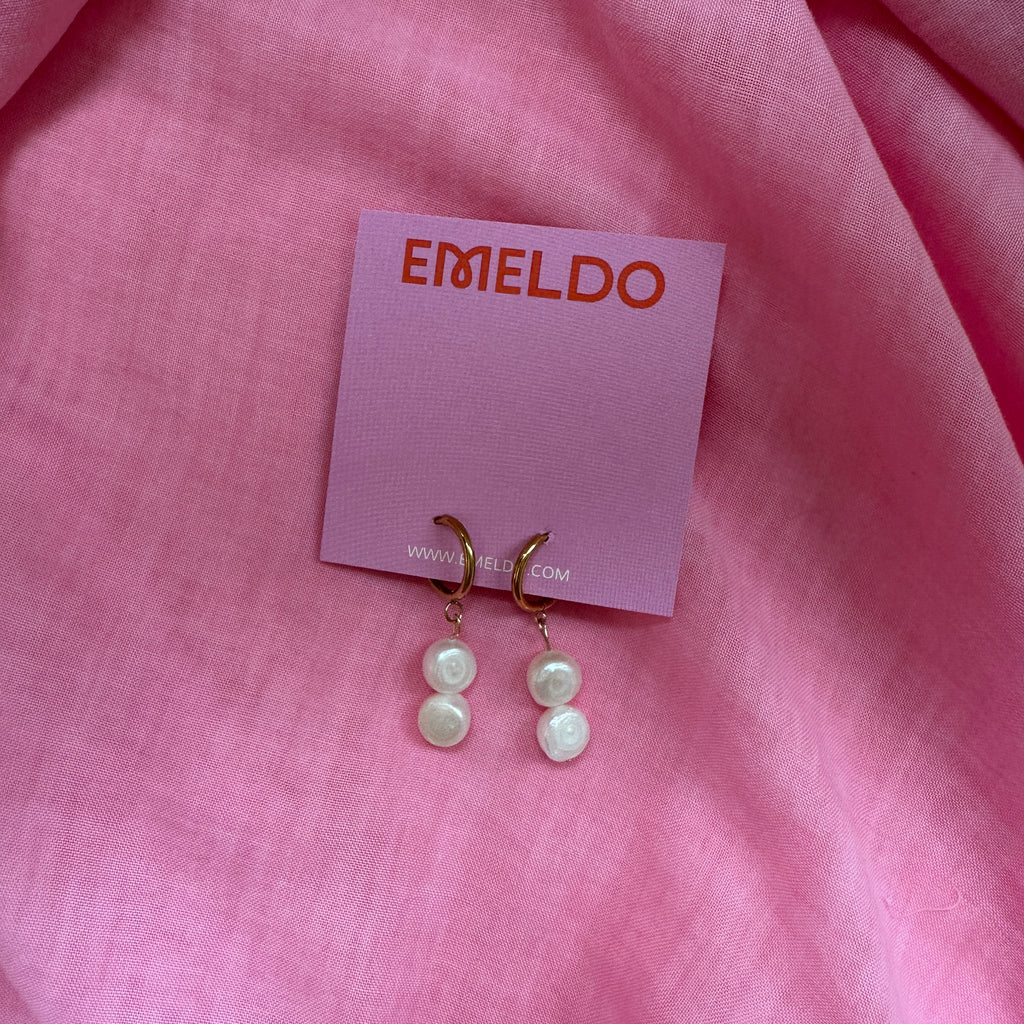 Basic Pearl Hoops // Select Style