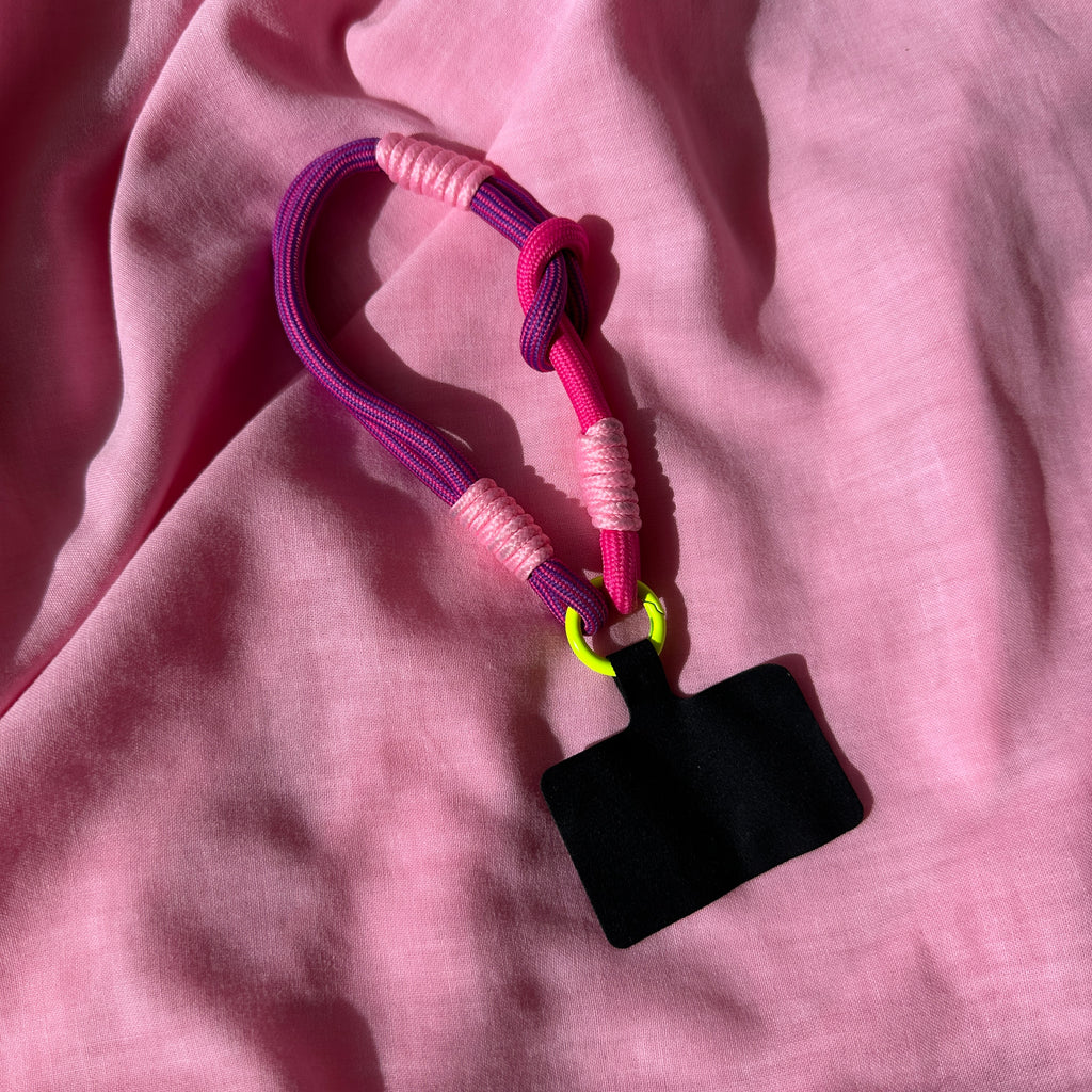 Wrist Phone Strap // Pink + Purple
