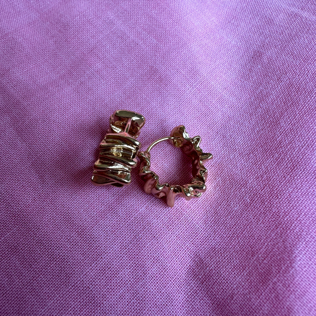 Holly Hoops // Crinkle Gold