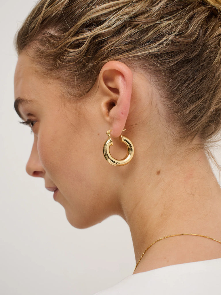 Vanya 18K Gold Plated Hoops