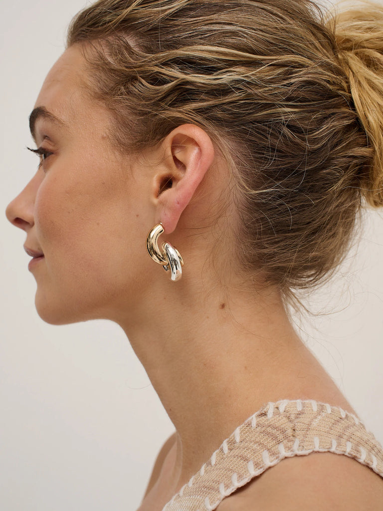 Evie Mixed Metal Plated Earrings
