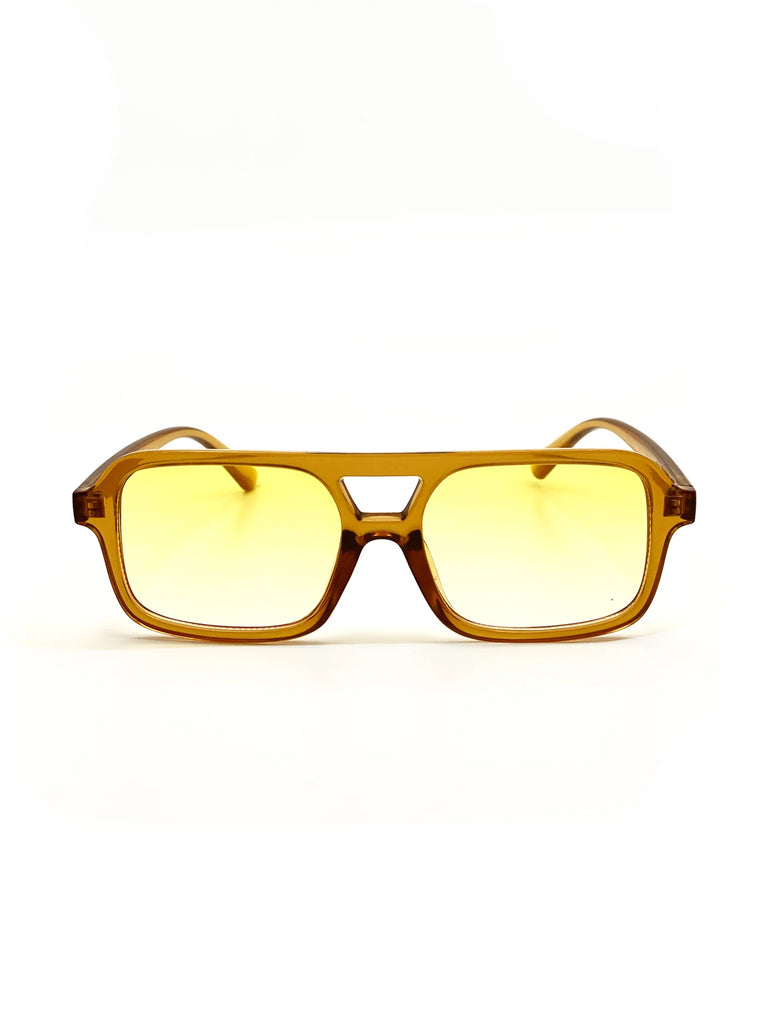 L&S Paris Aviator Sunglasses in Latte