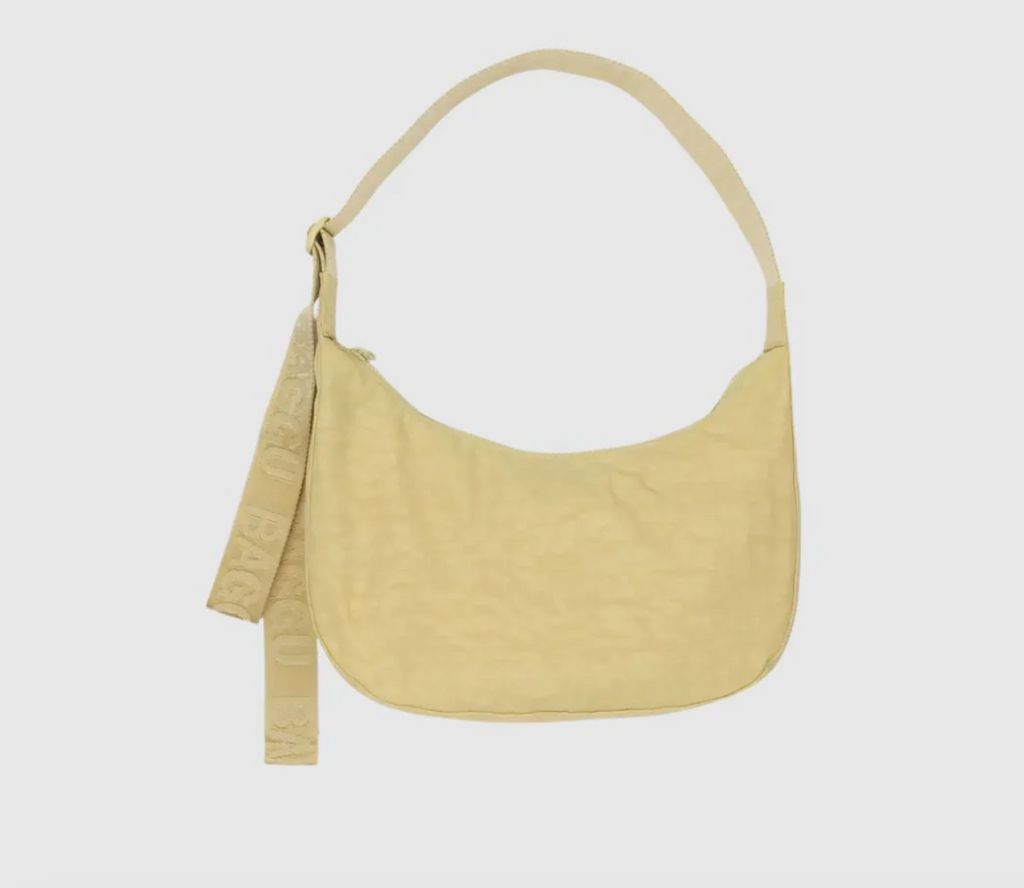 Medium Nylon Crescent Bag - Baggu - Butter Yellow