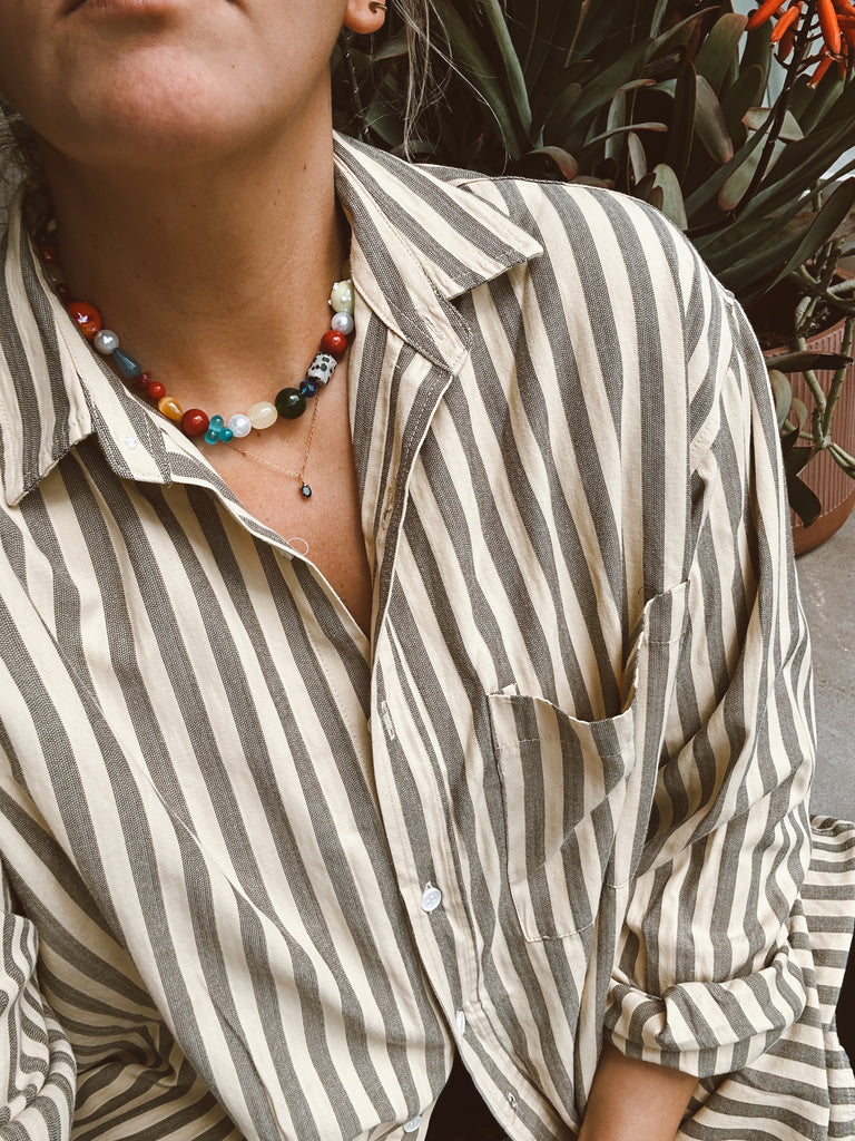 Dolly Necklace // Rainbow Mixed Beads