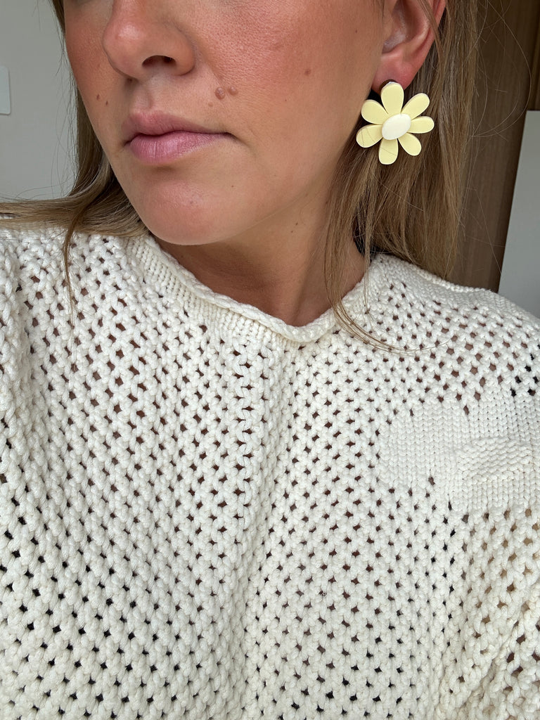Estelle Flower Earrings // select colour