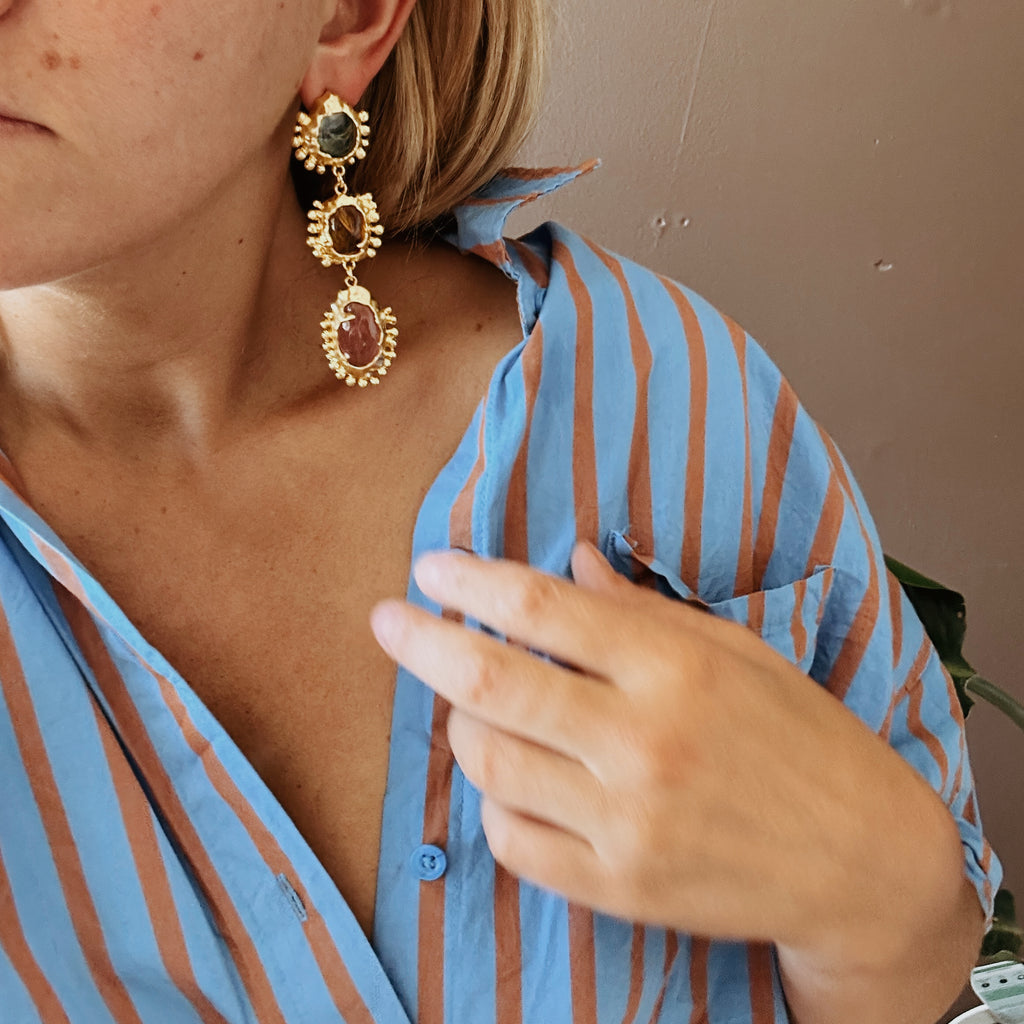 Nelly Earrings // Multi Long