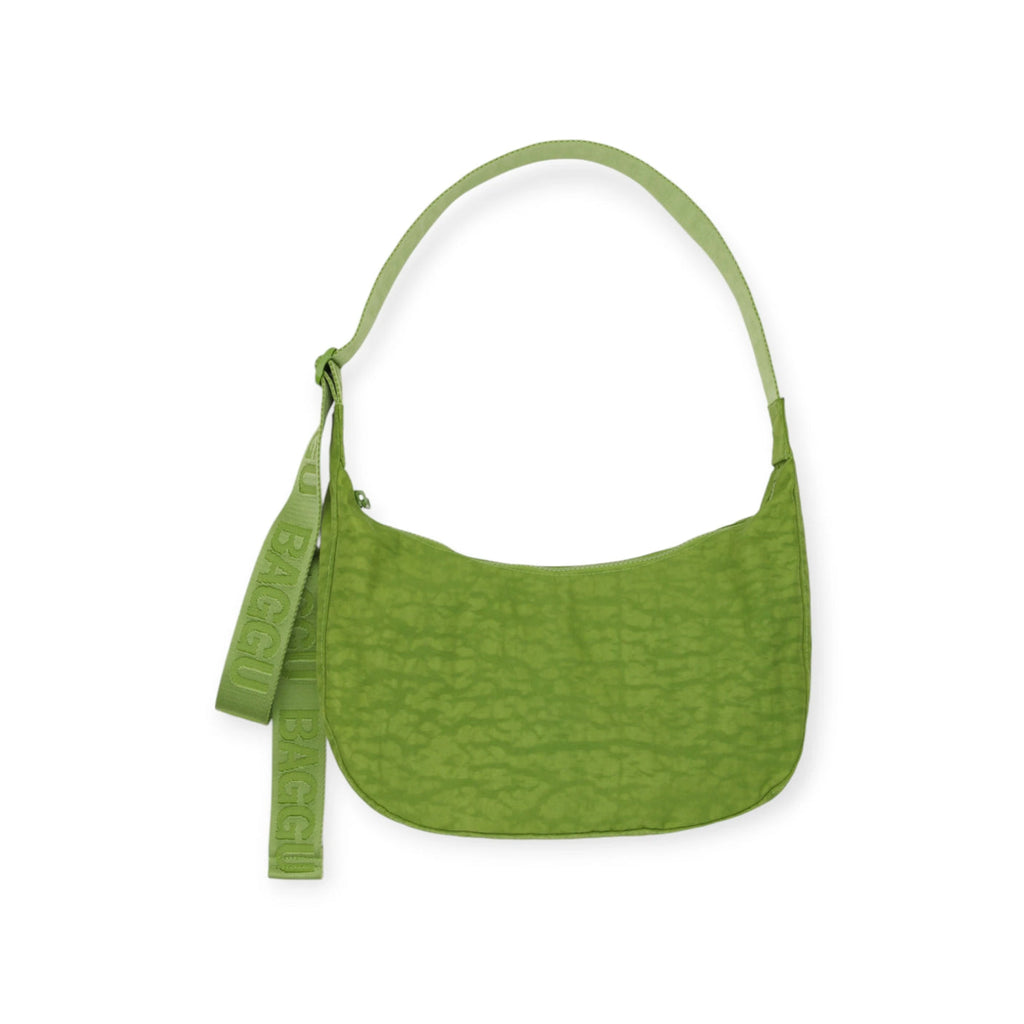 Medium Nylon Crescent Bag - Baggu - Green Juice