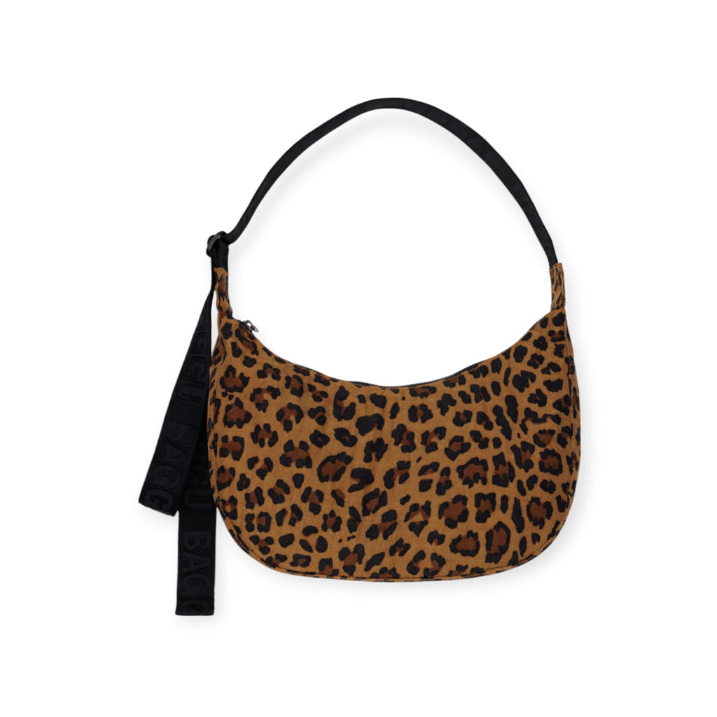 Medium Nylon Crescent Bag - Baggu - Leopard